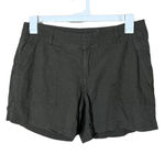 Apt. 9  Womens Size 10 Olive‎ Green Linen Rayon Front Pockets Casual Shorts Photo 0