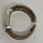 Geneva women’s cuff bracelet watch quartz 28mm silver tone case bracelet size 6” Photo 6