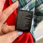 BDG | Oversized Flannel Plaid Shacket Red Fleece Lined Size XS Photo 2