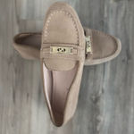 Cole Haan  Suede Driving moccasins Beige with Gold Accent Photo 0