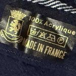 Italian Navy Blue & Red Plaid Scarf | Wrap Photo 2