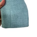 Akris Punto Sumptuous Aqua Jacket 100% Wool Light Blue Hook & Eye Flaws US 12 Photo 4