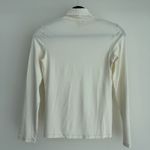 Max Mara Sweater Womens Medium Cream Ecru Turtleneck Jersey Viscose Jumper Luxe Photo 3