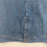 Faded Glory  size 14 32 large y2k sunburst Blue A-Line Denim Skirt preppy cute ch Photo 2