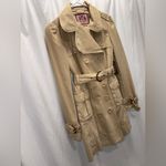 Juicy Couture NEW Y2K Vintage Cotton Double-Breasted Tan Beige Small Trench Coat Photo 3