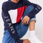 Tommy Hilfiger Cropped Sweater Color Block Photo 0