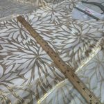 Lilly Pulitzer 4 Gold Ivory Silk Caftan Dress Palm Burst Bridal Resort Cocktail Photo 8