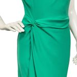 New York And Company Eva Mendes womens Sheath Twisted Asymmetric green dress Sz 2 Photo 5