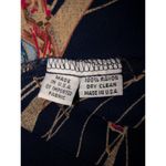 Vintage Womens Top Size 8 Nautical Sailing Ocean Tank Navy Blue Yacht Made USA Photo 5