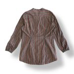 Woolrich  Women’s Waterbury Tunic Top L Gray Red Stripe Cotton‎ NWT Long Sleeve Photo 7