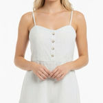 Davi & Dani  large light green cotton button romper Photo 0