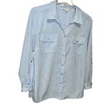 Notations  Classic Blue and White striped Women's blouse Photo 4