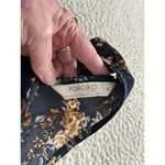 Rokoko  Womens Navy Blue Floral Sleeveless Tie Back A-Line Mini Dress Size M Photo 5