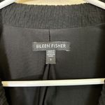 Eileen Fisher Crinkle Textured Blazer Jacket Size S Black Lining Stretch Photo 2