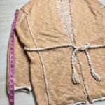 Free People Kimono XS Open Front Tassel Tie Belt Cardigan Sweater Knit Photo 4