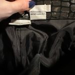 Newport News Vintage  Black Croc Embossed Genuine Leather Pants Tapered Leg Sz 10 Photo 4