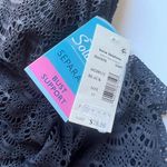NWT Swim Solutions Triple Tier Tankini Top Black Crochet Size 10 NEW Photo 3