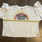 Roxy ‎ Woman's Large Sweatshirt Long Sleeve Feeling Great *READ* Photo 8