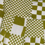 Urban Outfitters skirt pleated Noelle NEW Lime Green checkered Large mini Photo 2