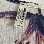 Free People Intimately  Simone Ivory Floral Print Tank Top Size Large Tropical Photo 4