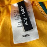 BCBG Paris Medium Bikini Swim Top Leaf Pullover Keyhole Padded Cups Stretch Orange Photo 7