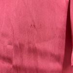 Paige Pink Satin Blouse Tie Neck Short Sleeves Small NWT Secretary Slinky Work Photo 5