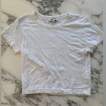 We Wore What NEW Short Sleeve Cropped Boxy Tee White Sz S Photo 1