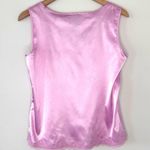 Vintage Y2K Satin Babydoll Tank Top by R.Q.T. Sz M NWT Deadstock Pink Lace Size M Photo 3