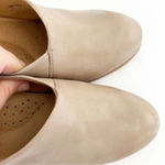 Softwalk  Taupe Leather Block Heel Mule‎ Women’s Size 9W Comfort Smooth Leather Photo 5