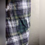 American Eagle Outfitters Plaid Button Down Shirt Blue Green loose fit boxy XL Photo 7