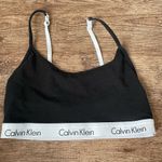Calvin Klein Branded Black and White Bralette Size Medium Photo 0