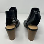 Charlotte Russe Faux Leather Peep Toe Heel Ankle Boots Size 9 Photo 3