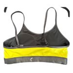 Zyia Active Women Neon Yellow Black Activewear Sports Bra Size L Workout Running Photo 1