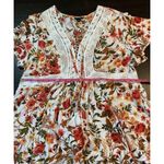 Torrid  Cottagecore Babydoll Crochet Trim Top Women 2X Floral Lace Up Tassel Boho Photo 10