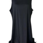 XPlus sleeveless black dress with feather hem Size XL Photo 6