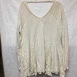 Free People  No Frills Lace Inset Asymmetrical - S Photo 4