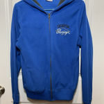 Women’s‎ Creighton Blue Jays Fleece Jacket Medium Hooded Omaha Basketball Coat Photo 0
