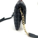 Sole Society Woven Flap Crossbody Bag Clutch Navy Blue Boho Minimalist Neutral Photo 6