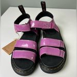Dr. Martens  Junior Pink Three Strap Klaire Glitter Sandals W5 Photo 3
