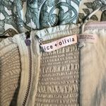 Alice + Olivia Valencia Floral Sage Green Tiered Spaghetti Strap Maxi Dress Sz 0 Photo 8