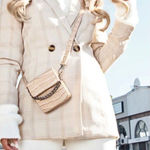 Pretty Little Thing women’s loose fit stone checked woven blazer NWT size 4 Photo 0