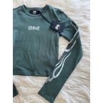 Darc Sport Wolves Flame Long Sleeve Baby Tee Norse Green Size Medium Photo 2