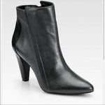 Derek Lam 10 Crosby  Sapphire Black Leather Ankle Boots Photo 0
