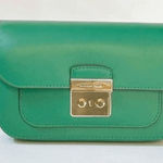 Michael Kors  Sloan Editor Leather Shoulder Bag -Palmetto Green Photo 0