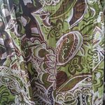 ⭐️⭐️⭐️⭐️3 for 12⭐️⭐️⭐️⭐️. Ladies Button Down Shirt crazy Print Green Photo 3