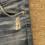 Jag jeans AG Jeans Wommans Legging Size 27R Ankle Super Skinny Distressed Blue Denim Photo 5