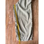 ZARA Paperbag Waist Wide Leg Pants Women’s L Olive Green Belted Cropped Relaxed Photo 1