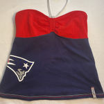 Reebok New England Patriots Halter or Tube Top Red Blue NFL Football Size Large Photo 0