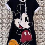 Disney Vintage  Mickey Mouse Hoodie Sweatshirt Dress XS Photo 0