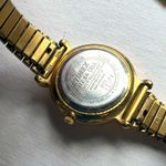 Timex Ladies Watch Vintage Gold-Tone Stainless Steel Stretch Band and Dial Photo 2